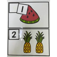 Montessori Early Learning Learn Numbers 1 to 10 Number Toy Alphabet Counting Toy Matematik Awal Pras