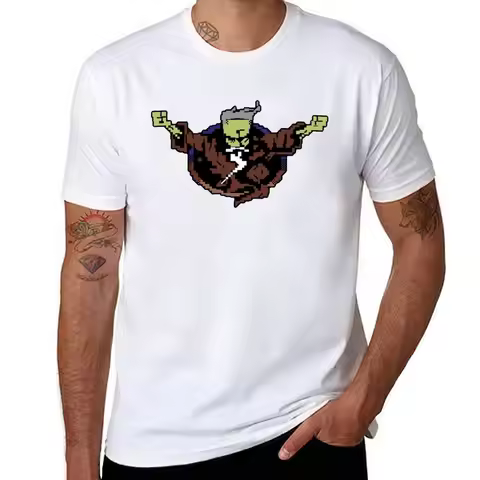 Petscii Wizard T-Shirt men t shirt cotton 100% cotton t shirt man T-Shirt