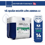 [ Genuine ] ADULT DIAPER PANTS 1.4 LITER 14 PIECES SIZE L1 ABENA