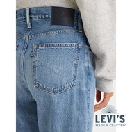 Levis LMC MOJ頂級日本布 女款 高腰BOYFRIEND男友褲 / 精工中藍染水洗刷白 及踝款 熱賣單品