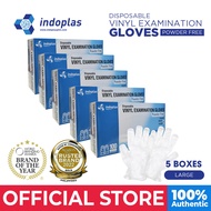 Indoplas Vinyl Examination Gloves (Large) - 5's