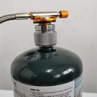 2X Camping Stove Adapter 1LB Propane Small Tank Input and A Lindal Valve EN417 Output Cylinder LPG C