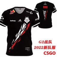G2 Team Uniform Style CSGO Niko Short Sleeve T-Shirt 2023