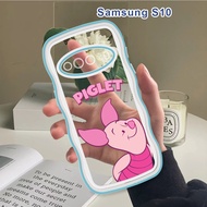 Casing For Samsung Galaxy S10 S9 S8 Plus Soft Case Cartoon Piglet Shockproof Phone Cover Silicone Softcase