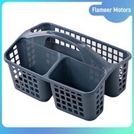Flameer ถังขยะสำหรับทำความสะอาดตะกร้าใส่อุปกรณ์อาบน้ำแบบพกพา3ช่อง