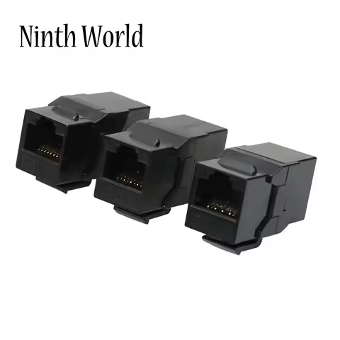 Cat 5e Cat6 Cat 6A Keystone Jack RJ45 Connector Extension Inline Coupler Ethernet Network LAN Unshie