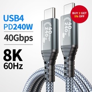 USB4 240W 40Gbps Type-C Full-Featured Cable | Ultra-Fast Charging | 8K Display | Compatible with Thu