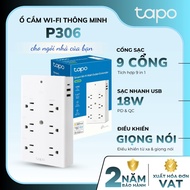 Tapo P306 9-in-1 Smart Wi-Fi Socket | 18W Fast Charging, Automatic Night Light, Voice Control