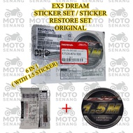 STICKER EX5 FULL SET ORIGINAL STICKER RESTORE EX5 FULL SET 1.5 STICKER EX5 STICKER KECIL EX5 STICKER
