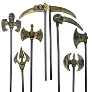 1pc Halloween PP Plastic Multi-Functional Grim Reaper Sickle Prop, 3-Segment Plastic Molded Vintage