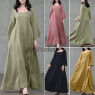 HIJABISTA STYLES 🇲🇾 Jubah Labuh Warna Plain Soft Cotton Jubah Plus Size Maxi Dress Jubah Muslimah Wanita Cantik