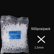 【LOCAL STOCK】(±500pcs/pack)1.5mm Tile Spacer Marble Spacer Mosaic Spacer Mosaic Tile Cross Tile Spac