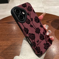 Suede Leather Flowers Casing for Huawei Nova Y91 14 13 12s 11 11i 10 9 7i 7 SE 3i Honor 90 200 Smart