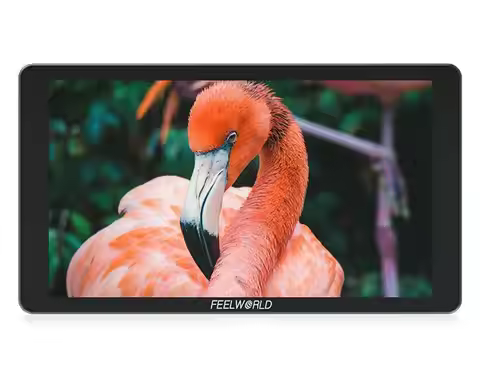 FEELWORLD P6XL 6 Inch Aluminium Built-in DSLR Camera Field Monitor Touch Screen 4K HD High Brightnes
