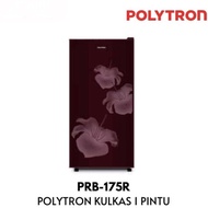 Kulkas 1 pintu Polytron PRB-175 R Lemari es metalic