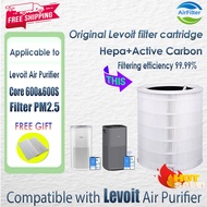 Replacement Compatible with for levoit Core 600&600S Filter Air Purifier Accessories H13 HEPA&Active