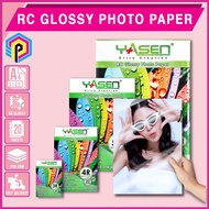 Yasen RC Glossy Photo Paper 260gsm A4 5R 4R 3R Size Resin Coated 20 Sheets