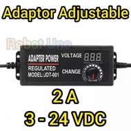 Adjustable Power Supply Adapter 3-24VDC 2A Universal Voltage Adapter