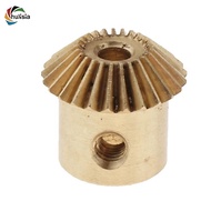 chulisia 0.5 Modulus Bevel Gear in Brass, Diameter of 25mm, Hole Range: 3 to 5mm