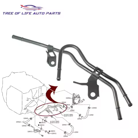 Automatic Transmission Oil Cooler Tube Line 32907-06060 Fits Toyota Camry 2.5L 2018 2019 32907 06060