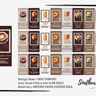 Cafe Comfort 書寫紙貼紙捲 咖啡烘焙主題