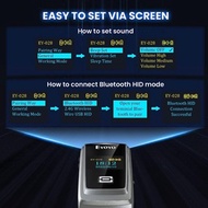 Eyoyo Mini Portable QR Code Scanner | LCD Display | Bluetooth Wireless | 1D/2D Bar Code Reading | Fo