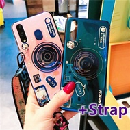 OPPO A7,AX7,A5S,AX5S,F11,F11 Pro,OPPO A9,A1K Blueray Camera Case+Strap