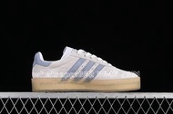 Adidas IE4035-KITH X CLARKS ORIGINALS 8TH STREET SAMBA GREY-BLUE休閒運動鞋板鞋 -女碼 36-39-男碼 40-47