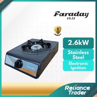 Butterfly STAINLESS STEEL SINGLE GAS STOVE (3.2kW) BGC-269 / Faraday (2.6kW) FD-11B / (2.3kW) FD-12S