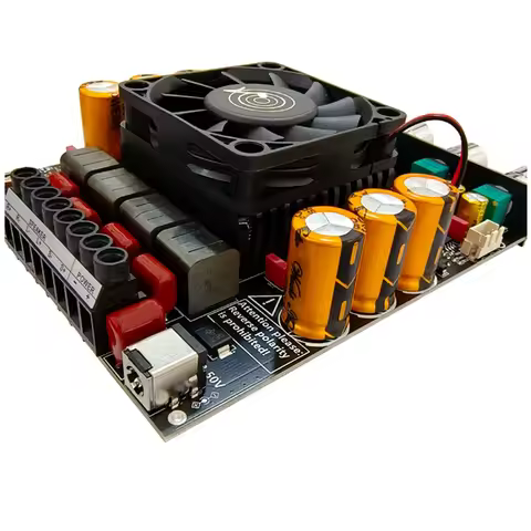 -ABGQ ZK-AS21P Stereo 2X3000W+ 600W Digital Power Amplifier Board Bluetooth Subwoofer Module