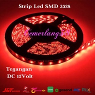 MERAH Led Strip SMD 3528 Red/Red DC 12V IP33 INDOOR N Gel