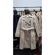 JAKET COAT WANITA CREAM PRELOVED