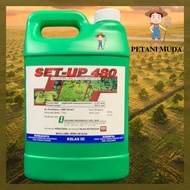 [ORIGINAL] 4L SET-UP 480 GLYPHOSATE 41% RACUN RUMPUT LALANG/RACUN RUMPAI SERUPA ROUNDUP/HERBICIDE/IM