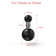 25mm to 15mm/17mm/25mm Composite Ball Adapter for Industry Standard Dual Ball Socket Mounting For Ga