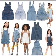 Girls' Overall jeans size 4-16y