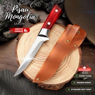 PISAU MONGOLIA JEPANG SUPER TAJAM 3 LAPISAN ANTI KARAT - Boning Knife Dapur Serbaguna Stainless Stee