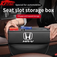 Honda HRV HR-V Car Seat Gap Storage Bag PU Leather Car Seat Side Gap Filler Organizer For HR-V Gen 2