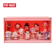 312POP MART Luminous Container Figure Display Box Pink Action Figures（not included Figures）