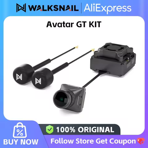 Walksnail Avatar GT KIT 2W VTX Avatar HD Pro Camera 1080P 160 FOV Gyro 1/1.8 Inch Camera 5.8G 2W Tra