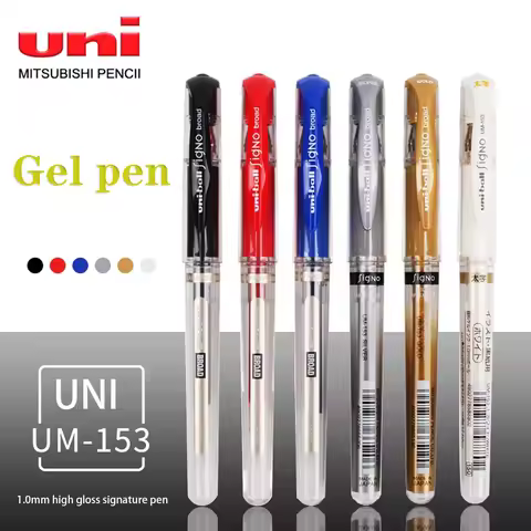 1PC Uni-ball Signo Broad UM-153 Gel Pen 1.0mm Back To School Anime Japanese Stationery White High Gl