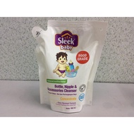 Sleek Baby Bottle, Nipples &amp; Accessories Cleanser 450ml (Pouch)