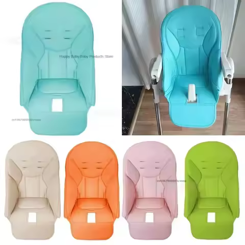 Baby Chair Cushion PU Leather Cover Compatible Prima Pappa Siesta Zero 3 Aag Baoneo Dinner Chair Sea