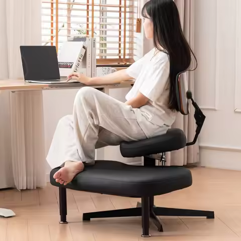 Cross-legged chair adjustable kneeling chair with backrest upright chair lifting meditation yoga cha