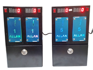 DIY ELECTRONICS PISONET TIMER DUAL COINSLOT, BOX METAL PISO LIMA S-TYPE, BEST FOR PISONET