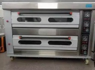 Double deck commercial baking oven