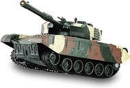 HAC2774 Full Tack Radio Controlled Caterpillar Driven Tank RC Bath Quest Army Green 27Mhz W26 x D10 