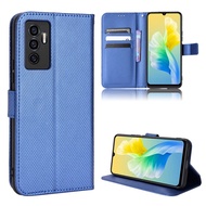 For Vivo V23e 5G Casing Flip Phone Holder Stand Vivo V23e V 23e 5G Case Wallet PU Leather Back Cover