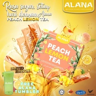 [AUTHENTIC🔥] PEACH LEMON TEA ALANA ORI HQ // TEH SEGAR BERTENAGA DAN KEKAL KURUS // FAST DELIVERY