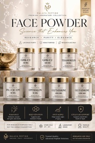 Bio hacking ‘not’ FACE POWDER for better health. Peps variety ( ghk cu/ghkcu tesamerolin cjc ipa ep