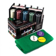 New low-end entry-level product200Metal Box Texas Hold'em Poker Set2 1Tablecloth, chips, dealer code
